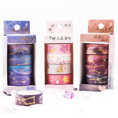 Custom Colored Foil Decoration Scrapbooking Masking Tape Kawaii DIY Japanese Washi Tape Printing