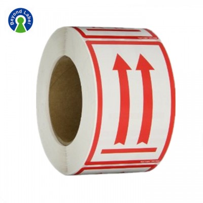 Custom Adhesive Private Shipping Sticker This Side UP Labels Printing Roll