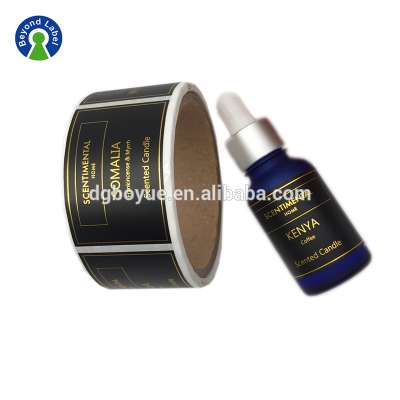 Removable Adhesive CBD Hemp Oil Product Private Label Stickers