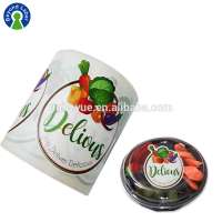 Custom Adhesive Waterproof Fruit Vegetable Food Label Packaging Sticker Printing Roll