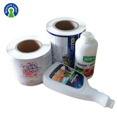 Custom Household Sticker Adhesive Cleaning Product Vinyl Waterproof Label Printing Roll